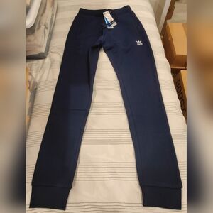 Adidas Essentials Trefoil Pants Joggers - Navy Night Indigo - Size Small
